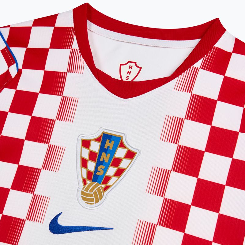 Men's football shirt Nike Dri-Fit Croatia Stadium Home 2026 white/university red 4