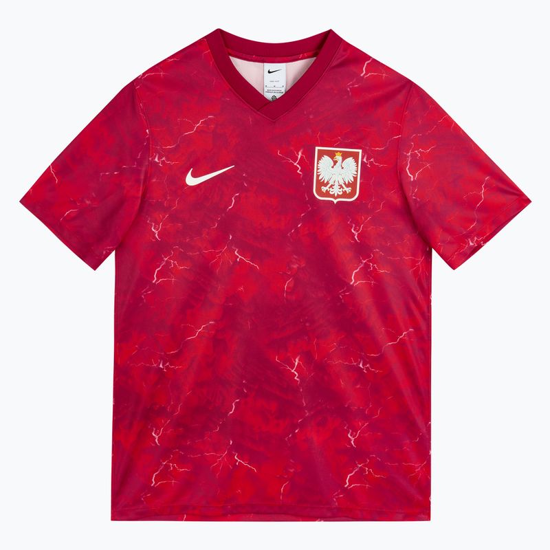 Men's football shirt Nike Dri-Fit Poland Away 2026 noble red/sport red 3
