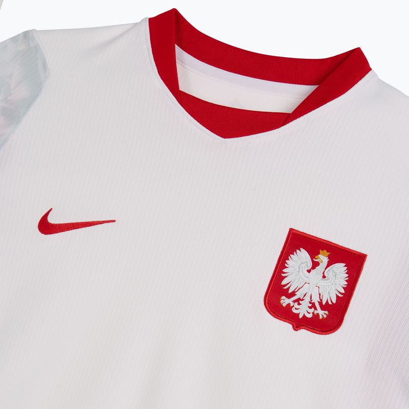 Women's football shirt Nike Dri-Fit Poland Stadium Home 2026 white/field silver 5