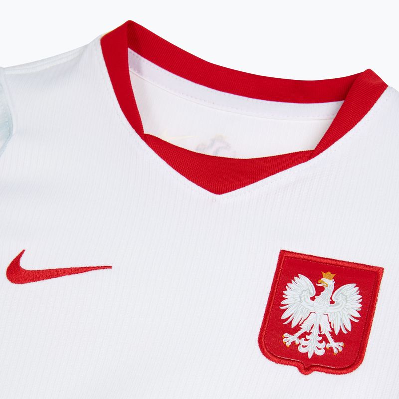 Children's football kit Nike Dri-Fit Poland Stadium Home Kit white/field silver 4