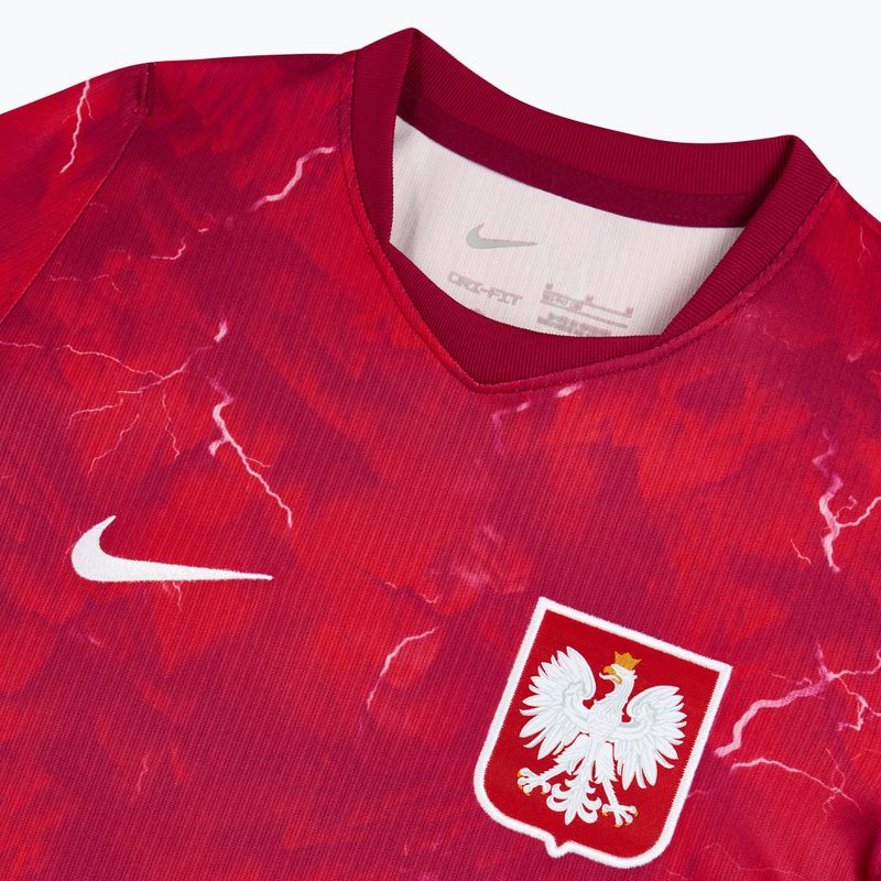 Children's football shirt Nike Dri-Fit Poland Stadium Away 2026 noble red/sport red 4