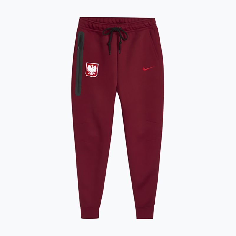 Men's football trousers Nike Tech Fleece Poland Jogger team red 3