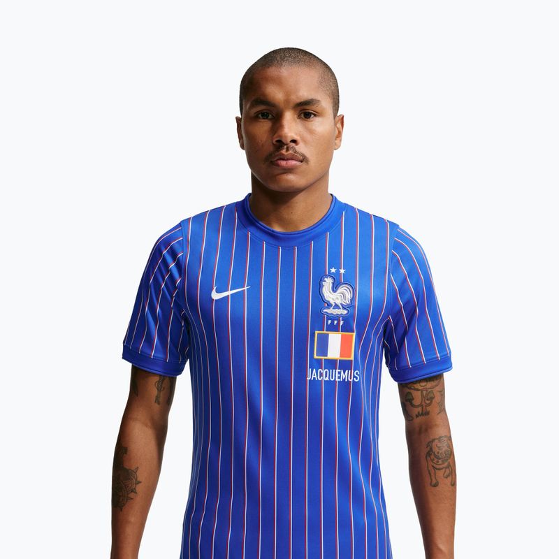 Men's football shirt Nike FFF Academy Pro Pre-Match game royal/university red/white 4