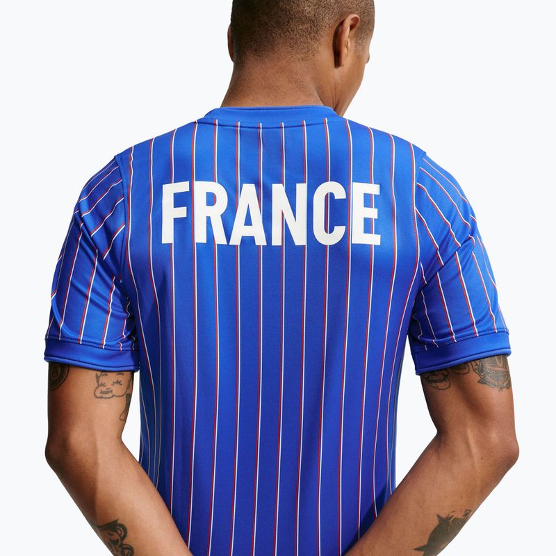 Men's football shirt Nike FFF Academy Pro Pre-Match game royal/university red/white 5