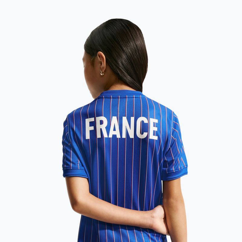 Children's football shirt Nike France Pre-Match game royal/university red/white 6