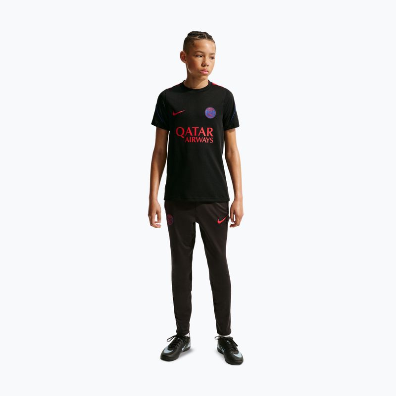 Children's football shirt Nike Paris Saint-Germain Strike Dri-Fit black/hyper royal/global red/global red 3