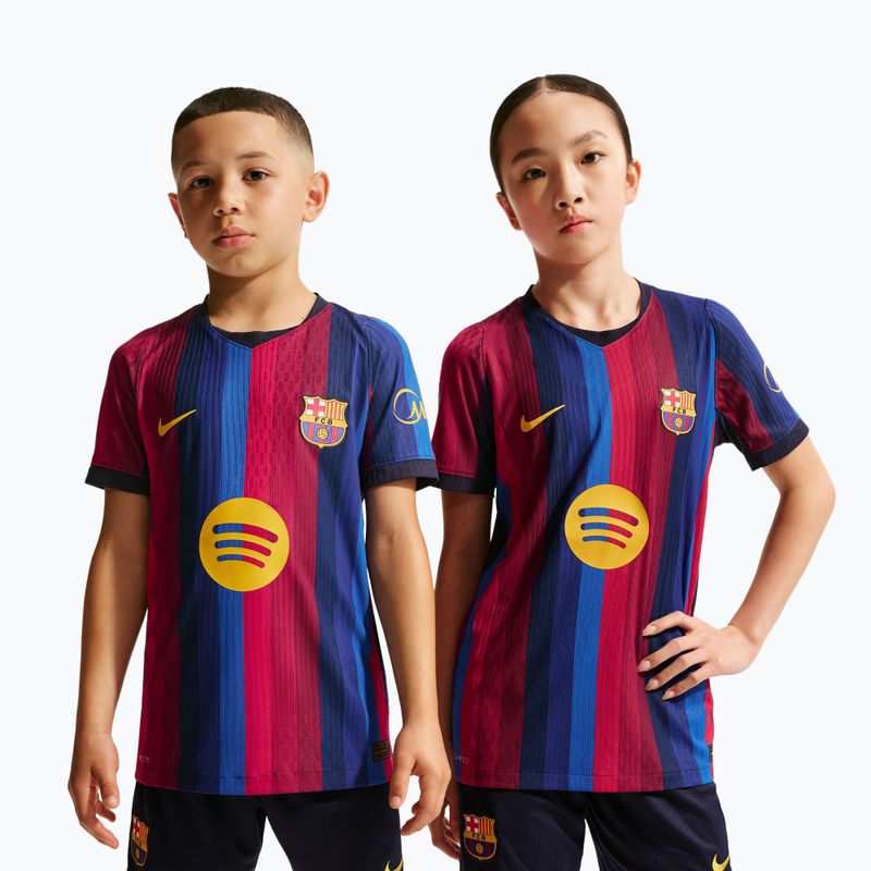 Children's football shirt Nike FC Barcelona Dri-Fit ADV Match deep garnet/blue void 4