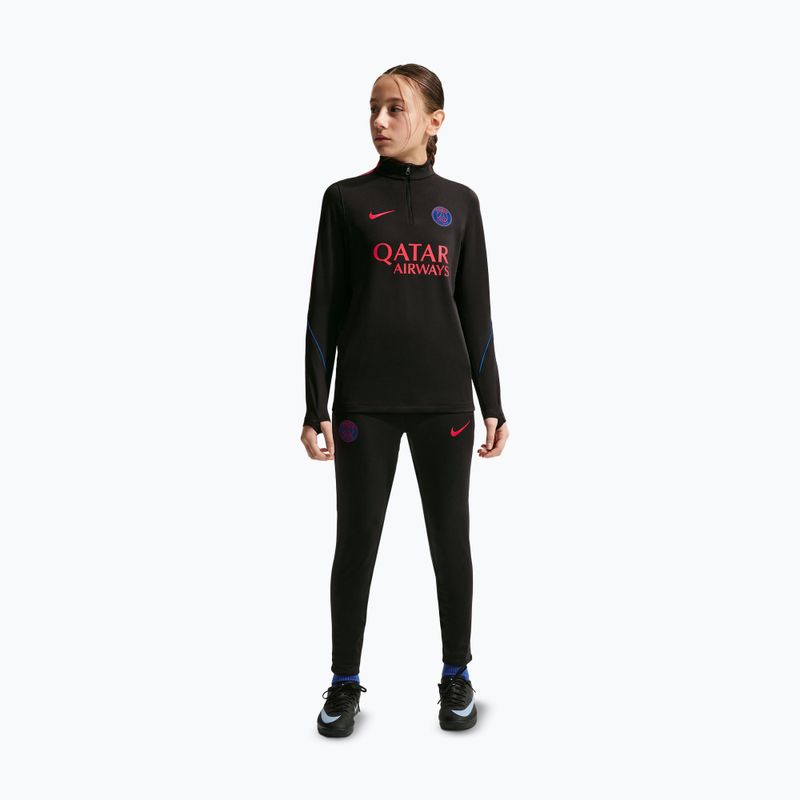 Children's football sweatshirt Nike Paris Saint-Germain Strike Dri-Fit Soccer Knit Drill Top black/global red/global red 2