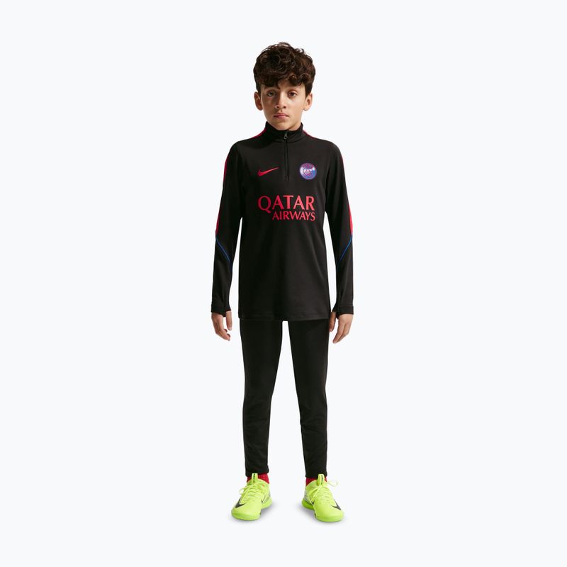 Children's football sweatshirt Nike Paris Saint-Germain Strike Dri-Fit Soccer Knit Drill Top black/global red/global red 3