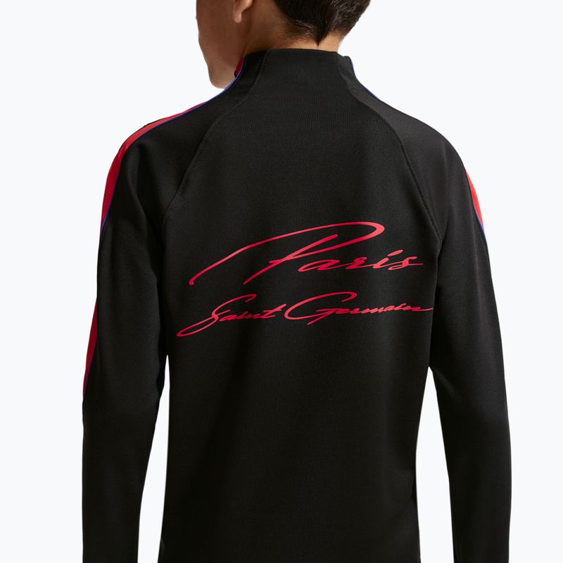 Children's football sweatshirt Nike Paris Saint-Germain Strike Dri-Fit Soccer Knit Drill Top black/global red/global red 7