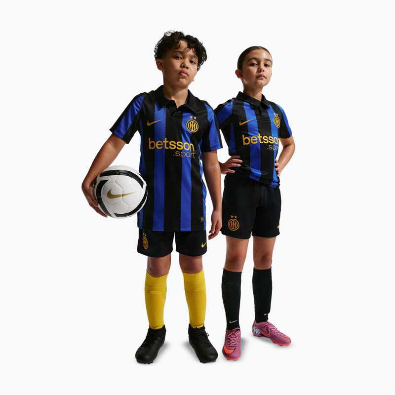 Children's football shorts Nike Inter Milan Dri-Fit Stadium Home black/university gold 2