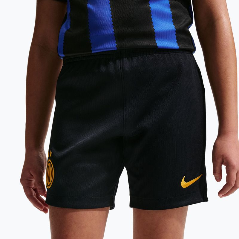 Children's football shorts Nike Inter Milan Dri-Fit Stadium Home black/university gold 8