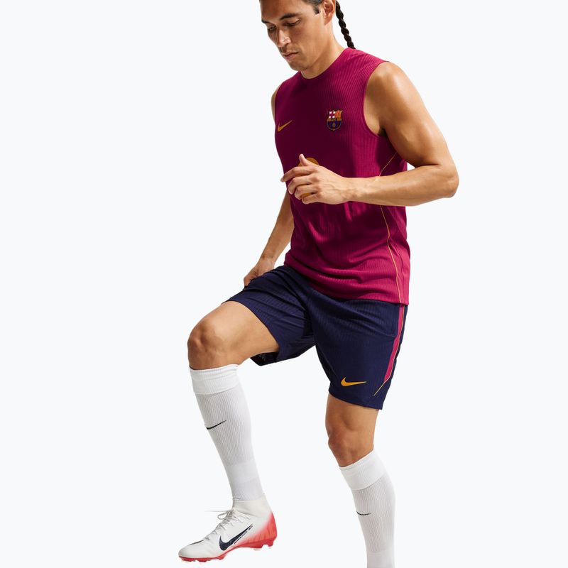 Children's football shorts Nike FC Barcelona Dri-Fit ADV Strike Elite blackened blue/noble red/mineral yellow 4