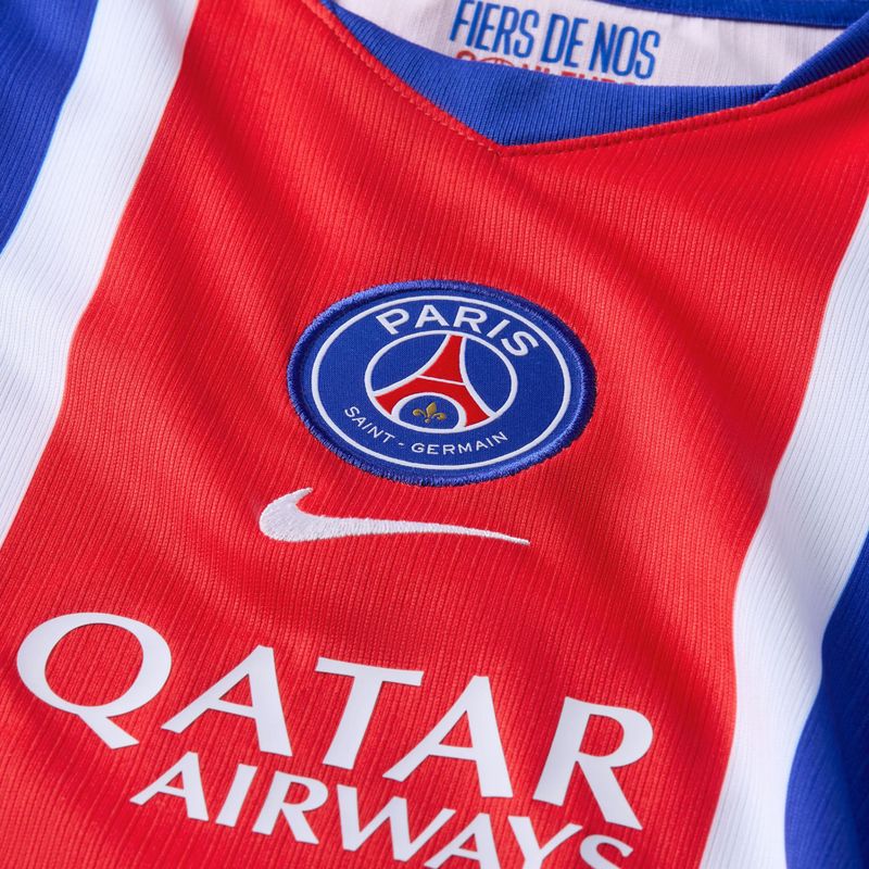 Children's football shirt Nike Paris Saint-Germain Dri-Fit Stadium Home old royal/white/university red/white 3
