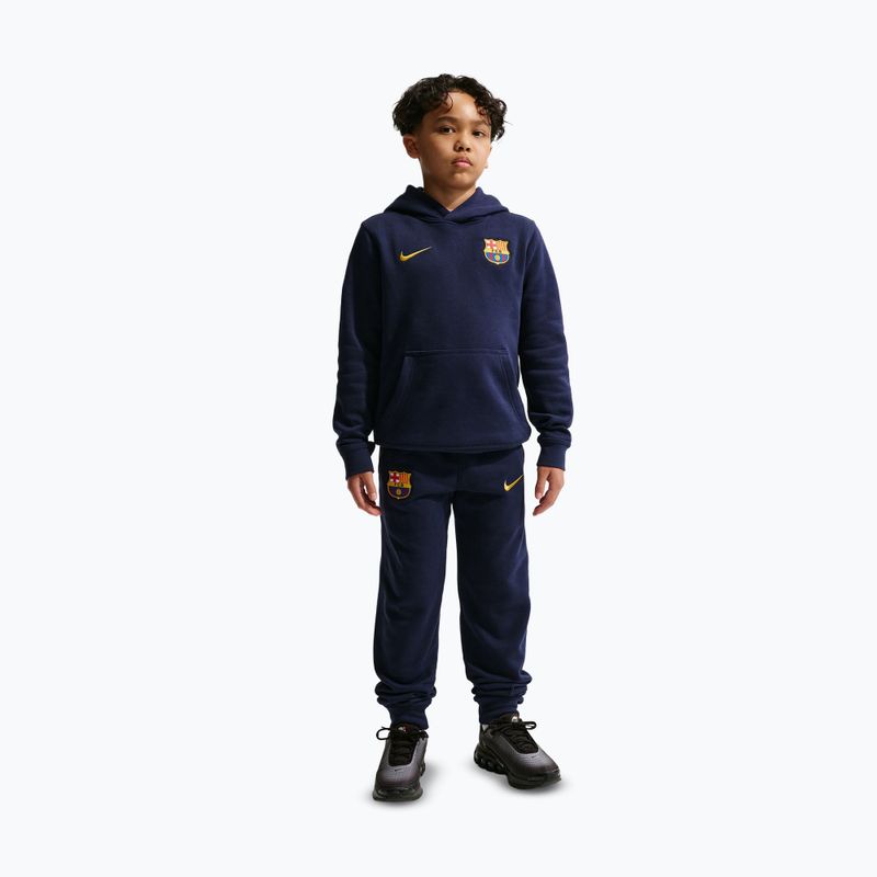 Children's trousers Nike FC Barcelona Club Jogger blackened blue/mineral yellow 2