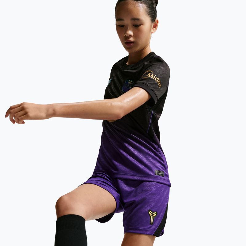 Children's football shorts Nike FC Barcelona 2026/27 Stadium Away field purple/black/black 5