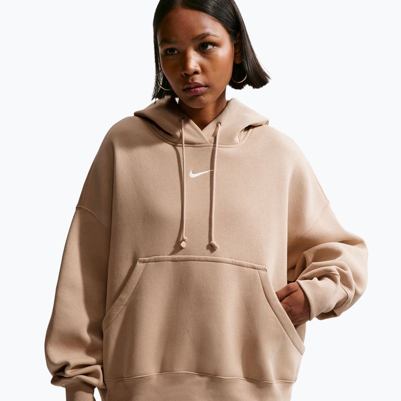 Women's sweatshirt Nike Sportswear Phoenix Fleece Oversized linen/sail 4