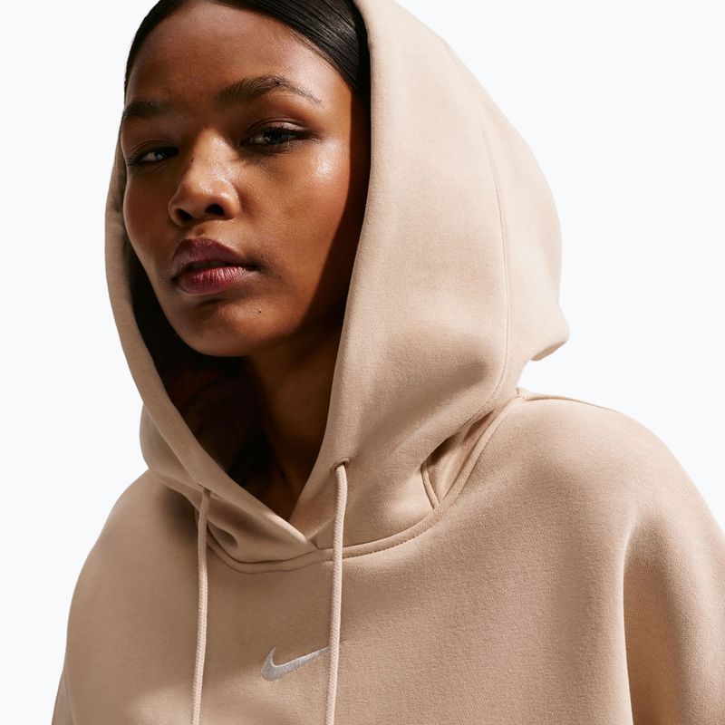 Women's sweatshirt Nike Sportswear Phoenix Fleece Oversized linen/sail 5