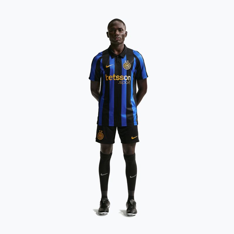 Men's football shorts Nike Inter Milan Dri-Fit Stadium Home black/university gold 2