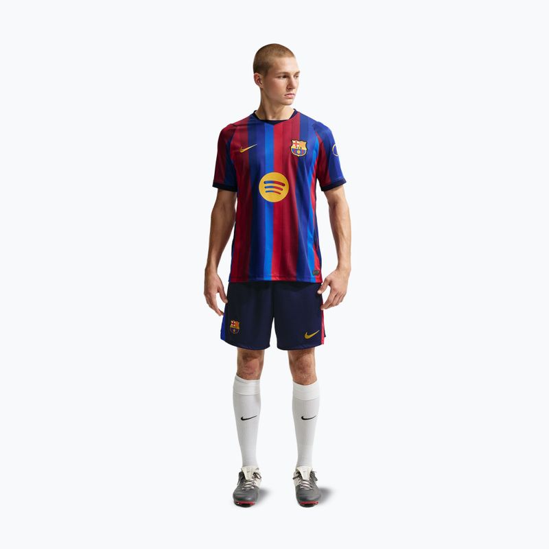 Men's football shorts Nike FC Barcelona Dri-Fit Stadium Home blackened blue/mineral yellow 2