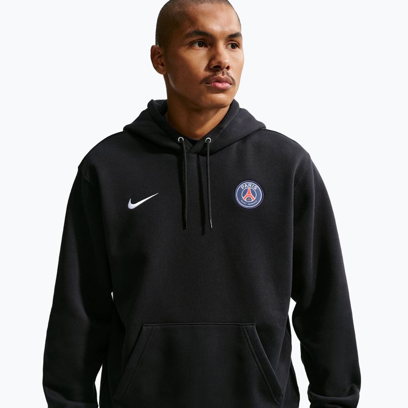Men's sweatshirt Nike Paris Saint-Germain Club black/white 4