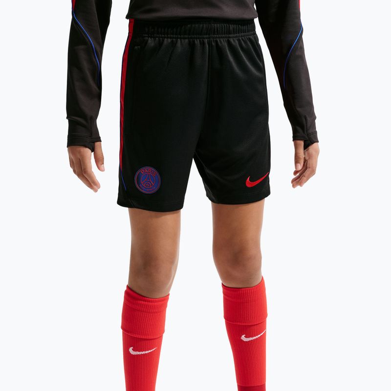 Children's football shorts Nike Paris Saint-Germain Strike black/hyper royal/global red/global red 6