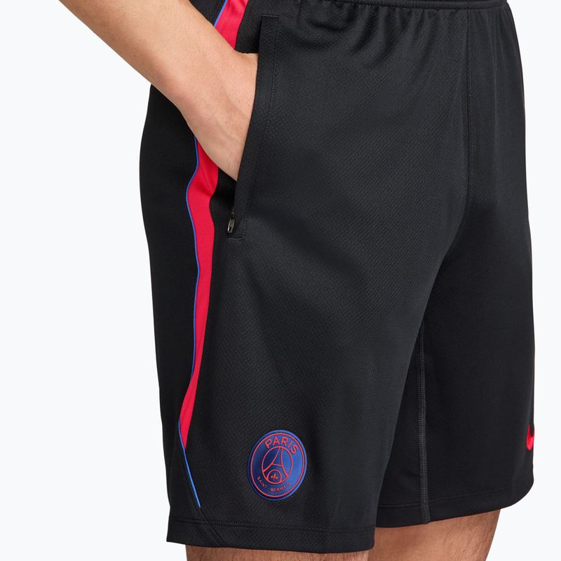 Men's football shorts Nike Paris Saint-Germain Strike black/global red/global red 4