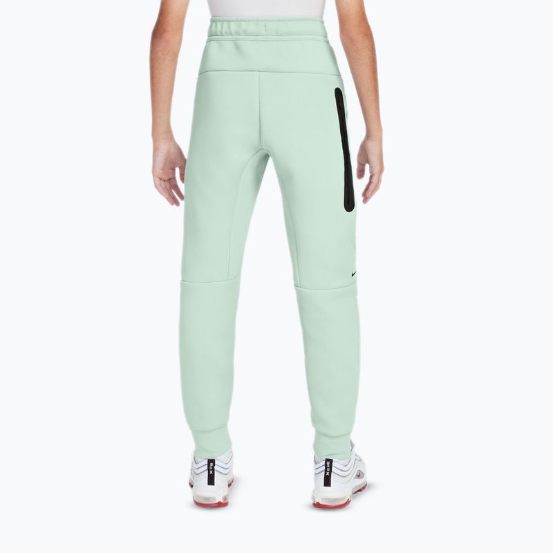 Children's trousers Nike Sportswear Tech Fleece barely green/black/black 2