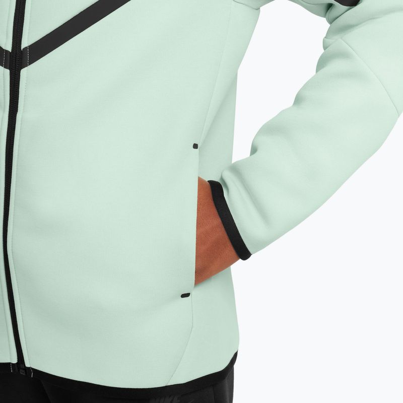 Children's sweatshirt Nike Sportswear Tech Fleece Full Zip barely green/black/black 3