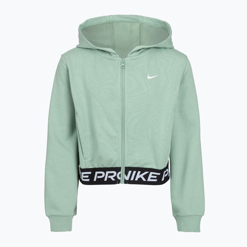Children's sweatshirt Nike Pro Fleece Dri-Fit Full-Zip steam/steam/black/white 6
