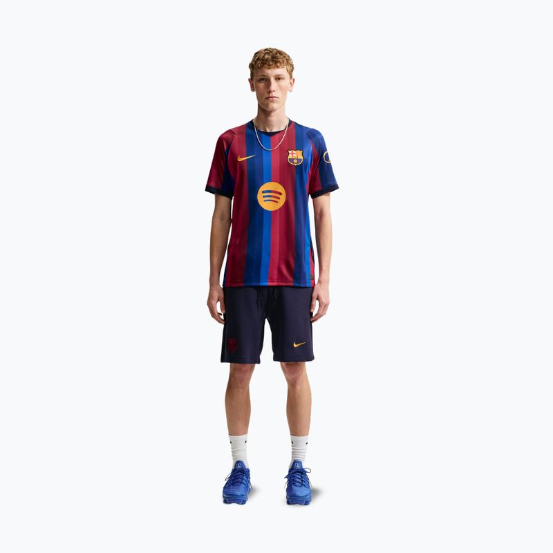 Men's football shirt Nike FC Barcelona Dri-Fit Stadium Home deep garnet/blue void/mineral yellow 2