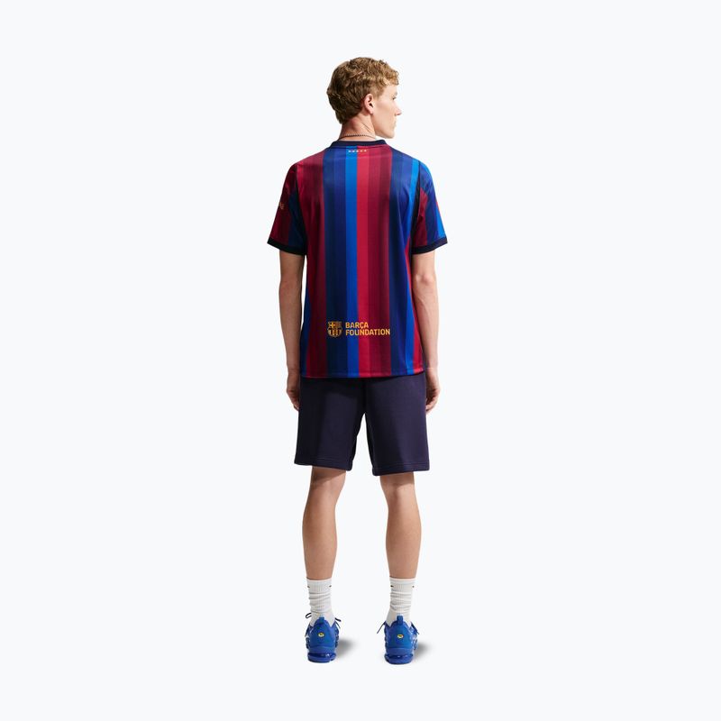 Men's football shirt Nike FC Barcelona Dri-Fit Stadium Home deep garnet/blue void/mineral yellow 3