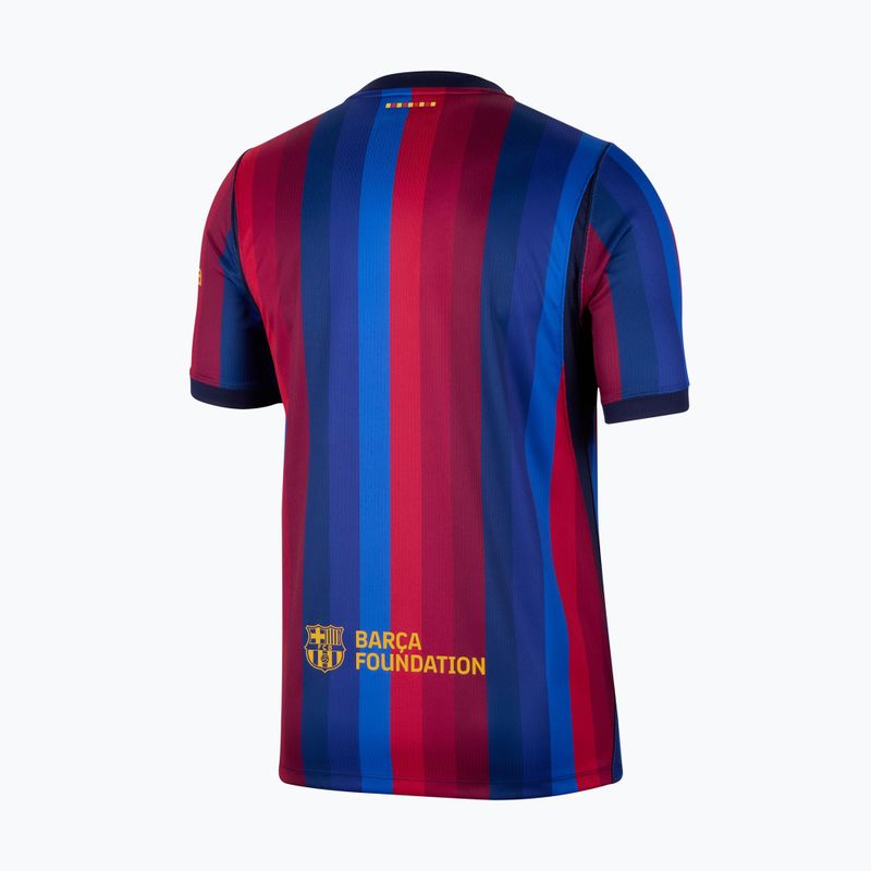 Men's football shirt Nike FC Barcelona Dri-Fit Stadium Home deep garnet/blue void/mineral yellow 8