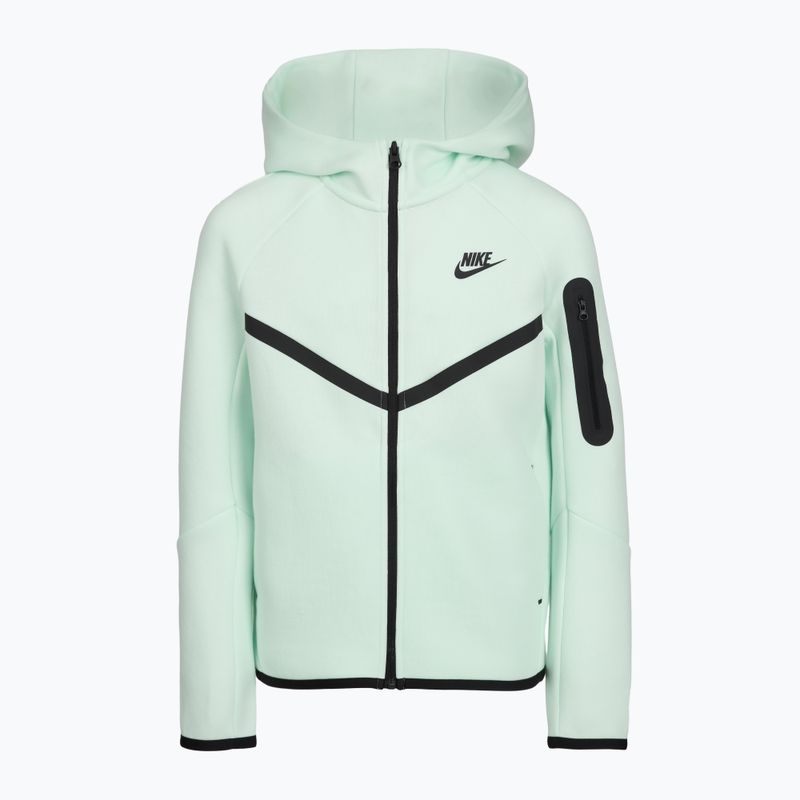Children's sweatshirt Nike Sportswear Tech Fleece Full Zip barely green/black/black 4