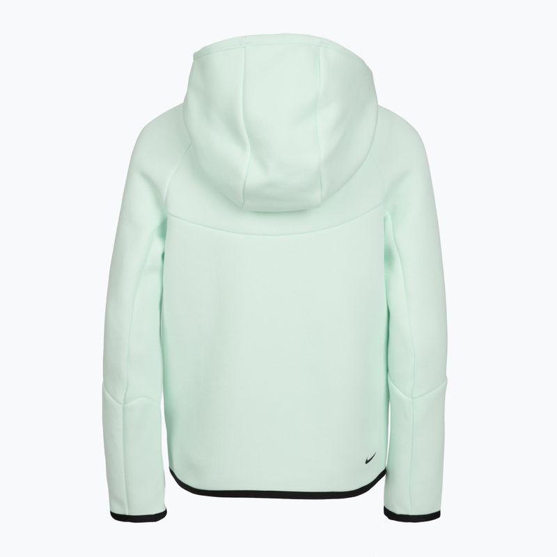 Children's sweatshirt Nike Sportswear Tech Fleece Full Zip barely green/black/black 5