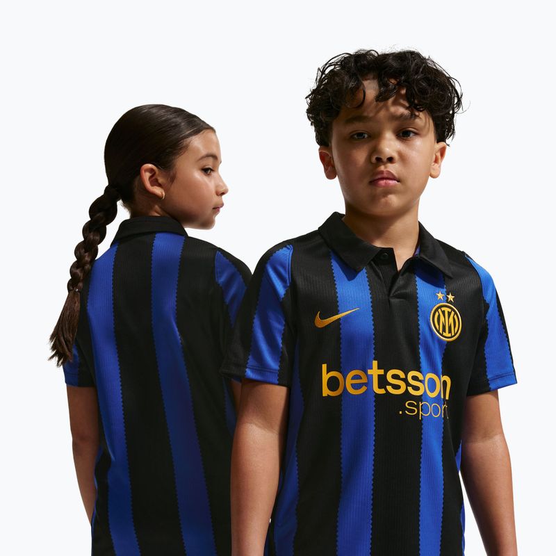 Children's football shirt Nike Inter Milan Dri-Fit Stadium Home lyon blue/black/university gold 4