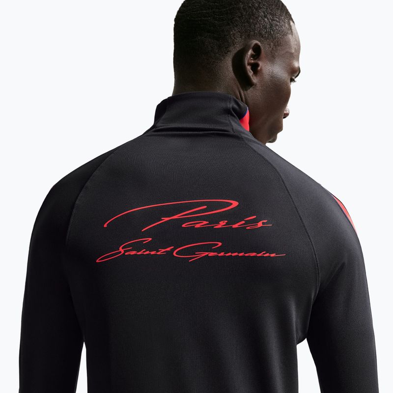 Men's football sweatshirt Nike Paris Saint-Germain Strike Dri-Fit Soccer Knit Drill Top black/global red/global red 5