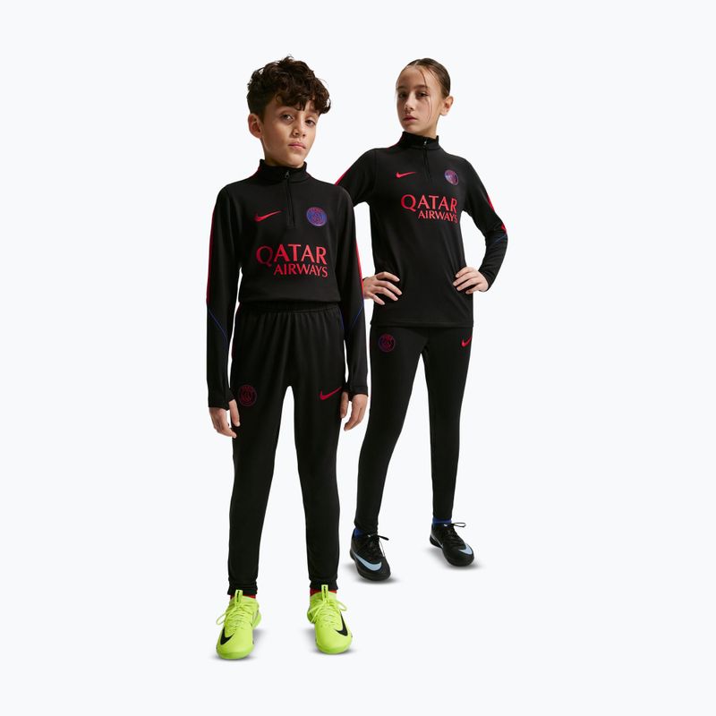 Children's football trousers Nike Paris Saint-Germain Strike Dri-Fit black/global red/global red 2