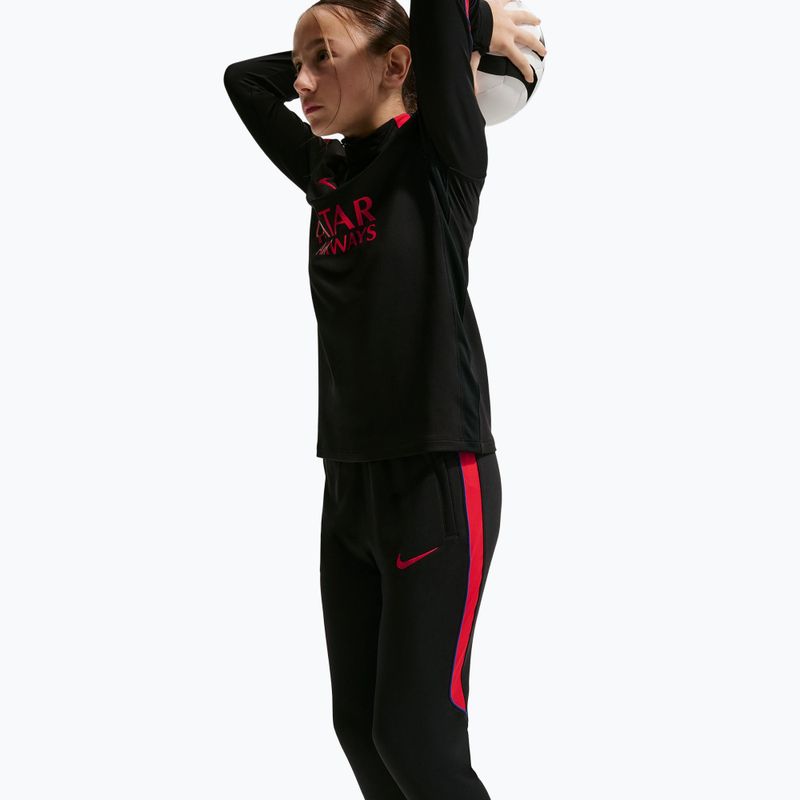 Children's football trousers Nike Paris Saint-Germain Strike Dri-Fit black/global red/global red 5