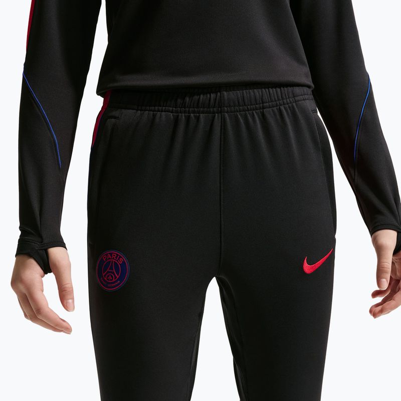 Children's football trousers Nike Paris Saint-Germain Strike Dri-Fit black/global red/global red 8