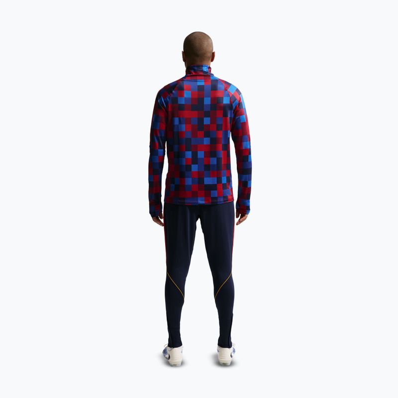 Men's football trousers Nike FC Barcelona Strike Dri-Fit blackened blue/noble red/yellow 3