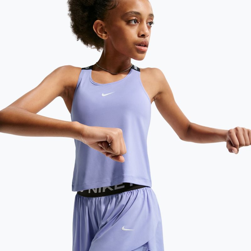 Children's shorts Nike Pro Dri-Fit 2in1 light thistle/black/white 4