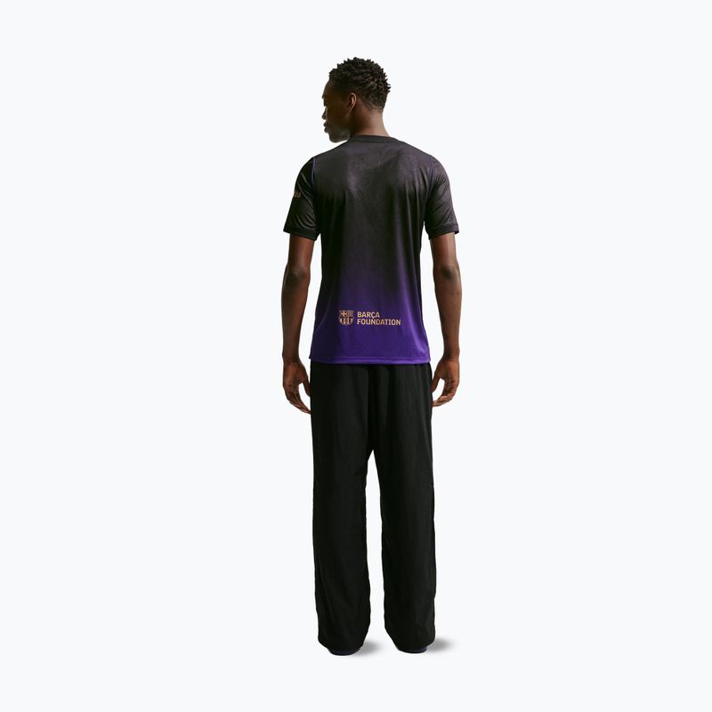 Men's football shirt Nike FC Barcelona 2026/27 Stadium Away field purple/field purple/metallic gold 3