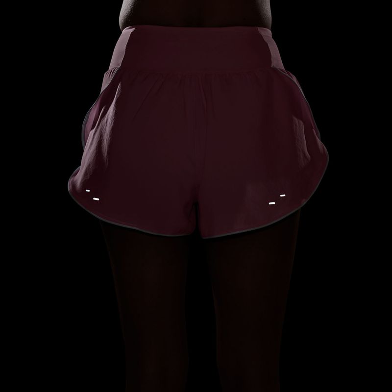 Women's running shorts Nike Tempo Swoosh Dri-Fit Mid-Rise Brief-Lined peony/pink foam/white 5