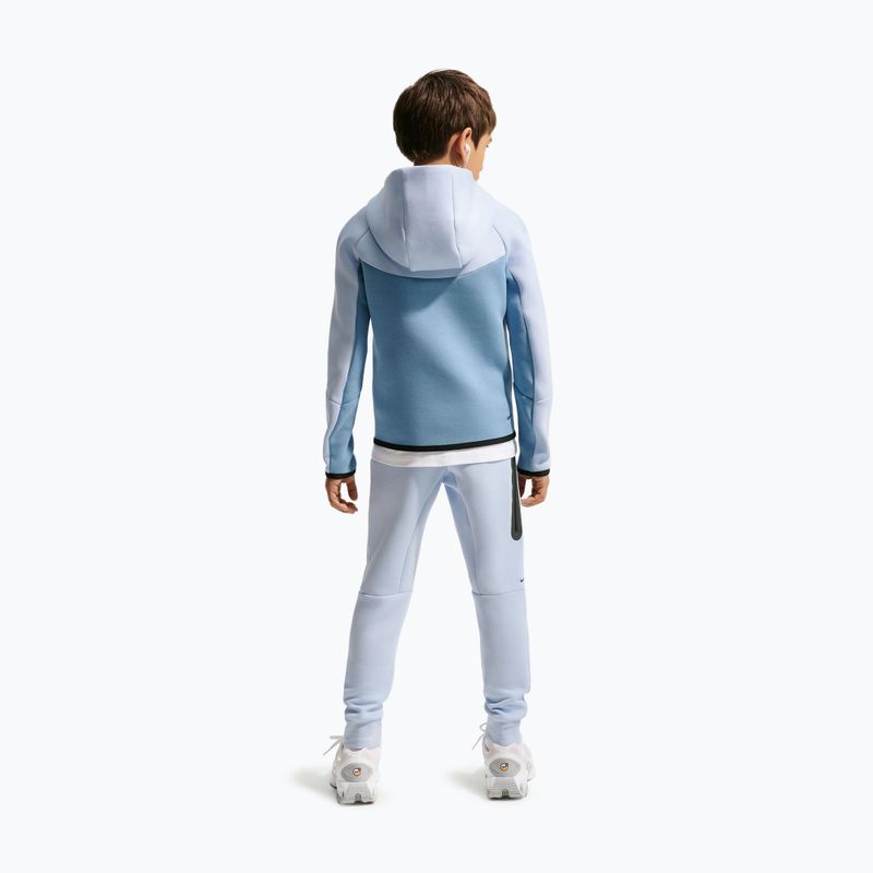 Children's sweatshirt Nike Sportswear Tech Fleece Full Zip hydrogen blue/work blue/black/black 3