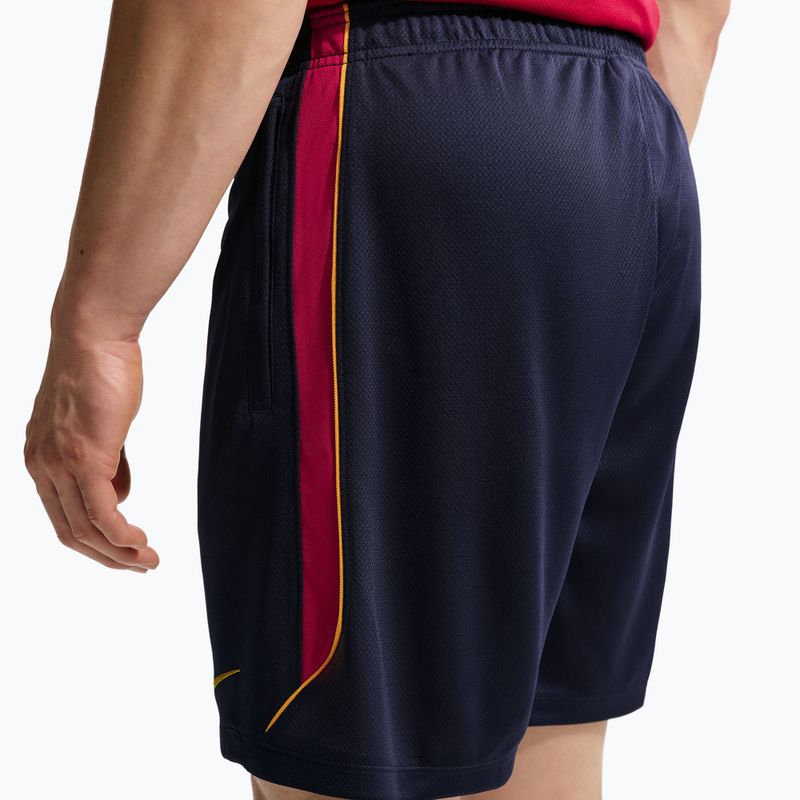 Men's football shorts Nike FC Barcelona Strike blackened blue/noble red/mineral yellow 6