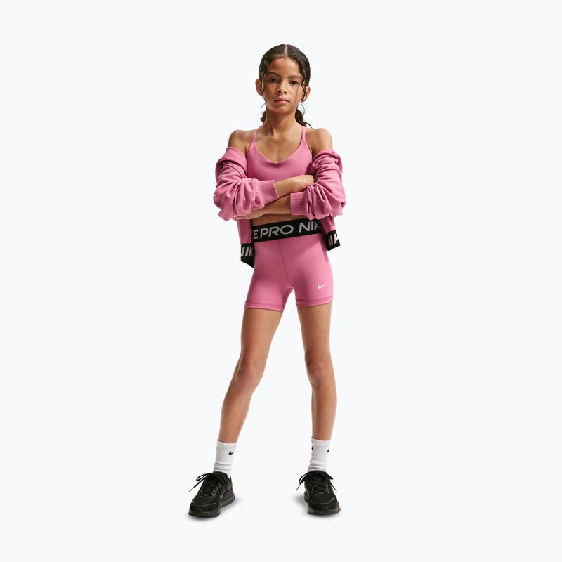 Nike Pro children's shorts peony/white 2