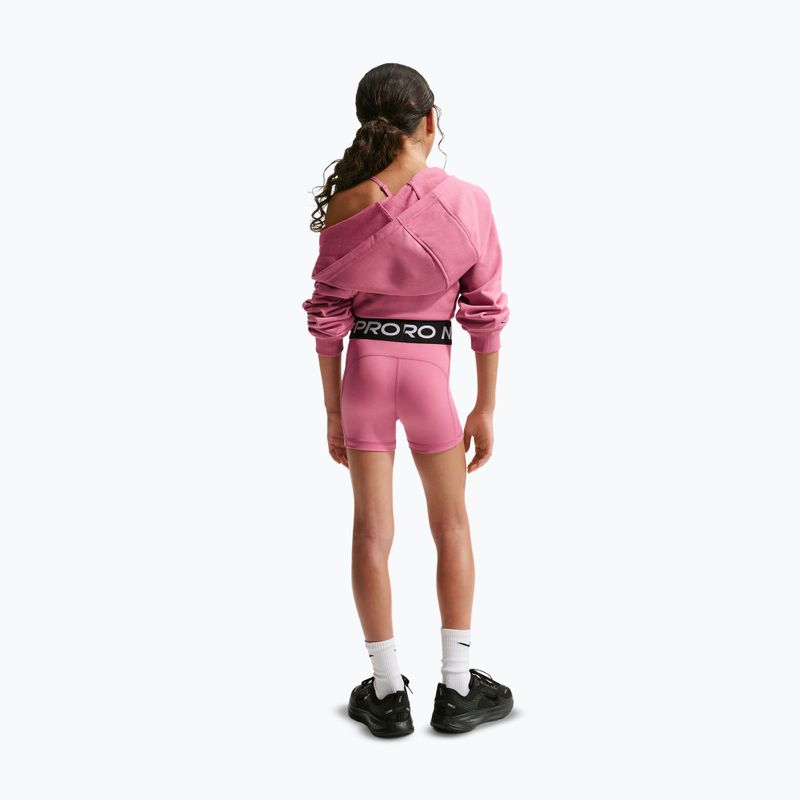 Nike Pro children's shorts peony/white 3