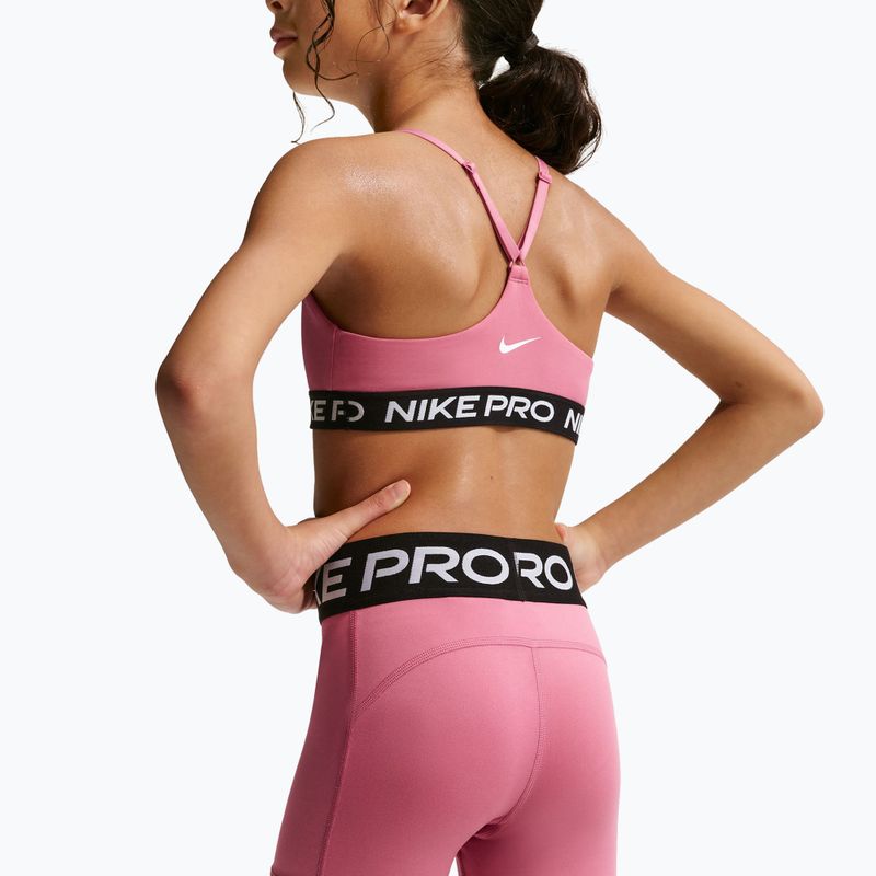Nike Pro children's shorts peony/white 5