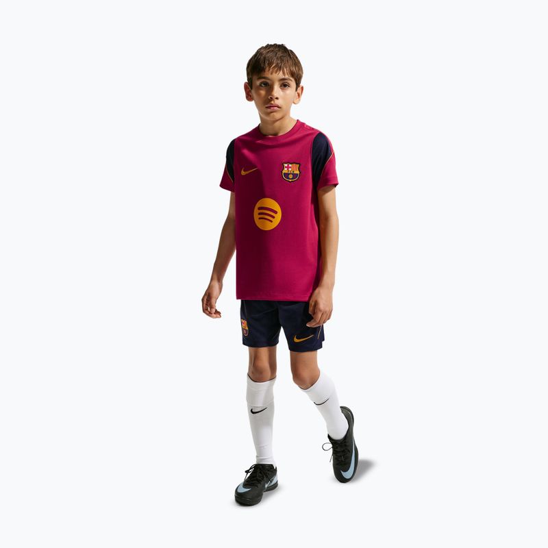 Children's football shirt Nike FC Barcelona Strike Dri-Fit noble red/blackened blue 2